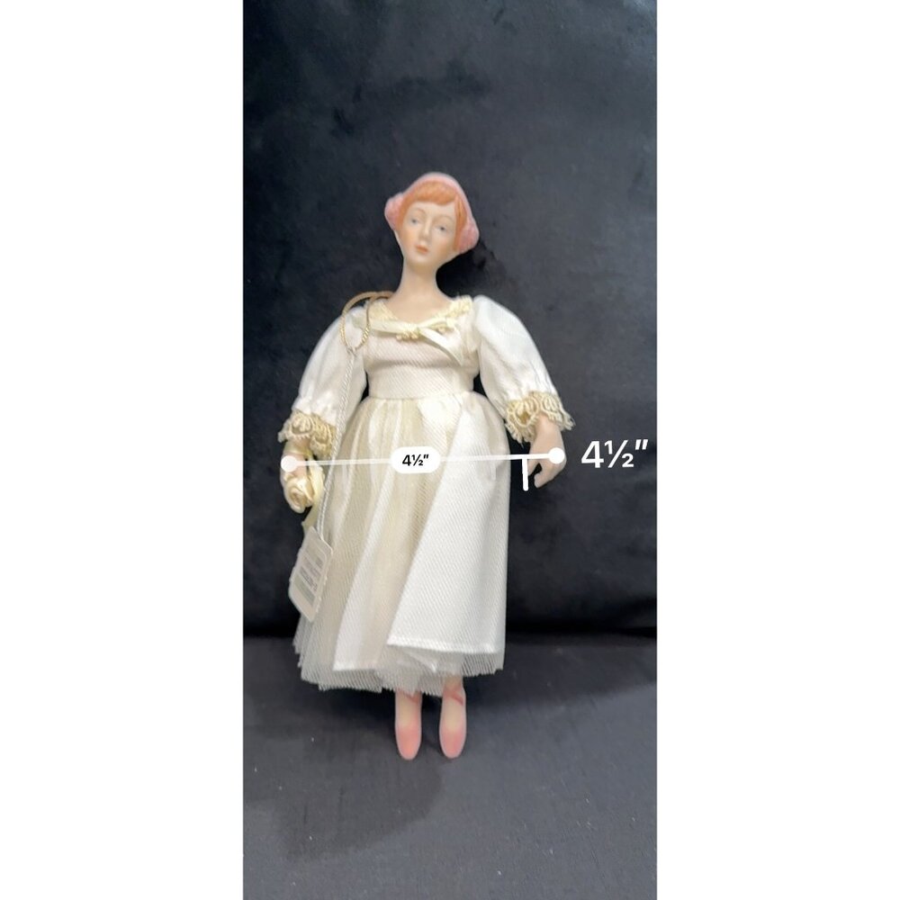 Vintage Amlings Porcelain Ballerina  Ornament Fugurine Made in Taiwan - Picture 9 of 10